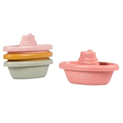 Bateaux de bain à empiler rose