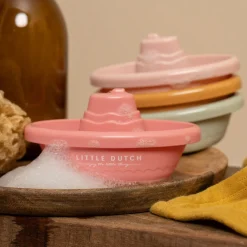 Bateaux de bain à empiler rose