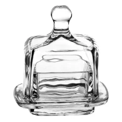 Beurrier carré beurrier Transparent en Verre