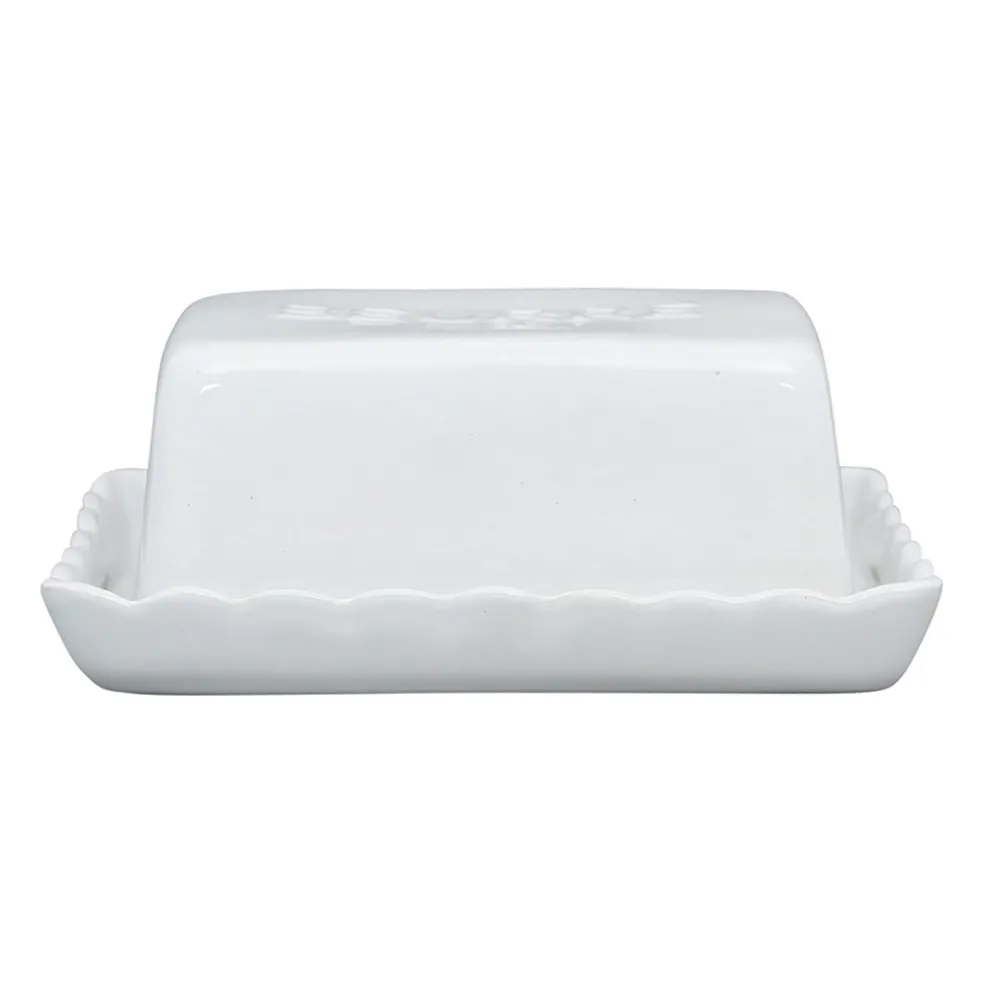 Beurrier en grès blanc - Dulci