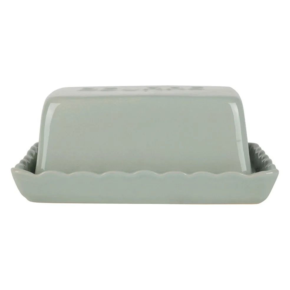 Beurrier en grès vert d'eau - Dulci