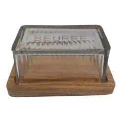 Beurrier en verre et manguier - grand office