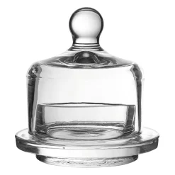 Beurrier rond en verre