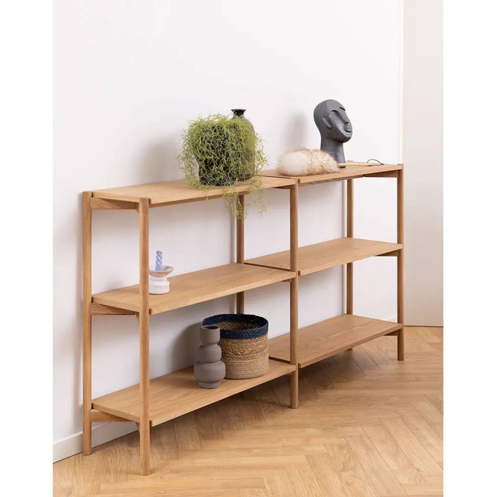 Bibliotheque en Bois Naturel - Braidwood