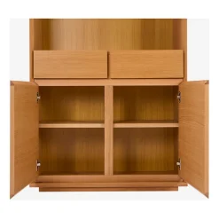 Bibliothèque 2 portes en chêne - Hazo