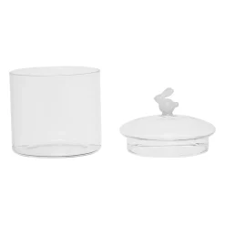 Bocal avec couvercle en verre borosilicate 60cl - Lapin