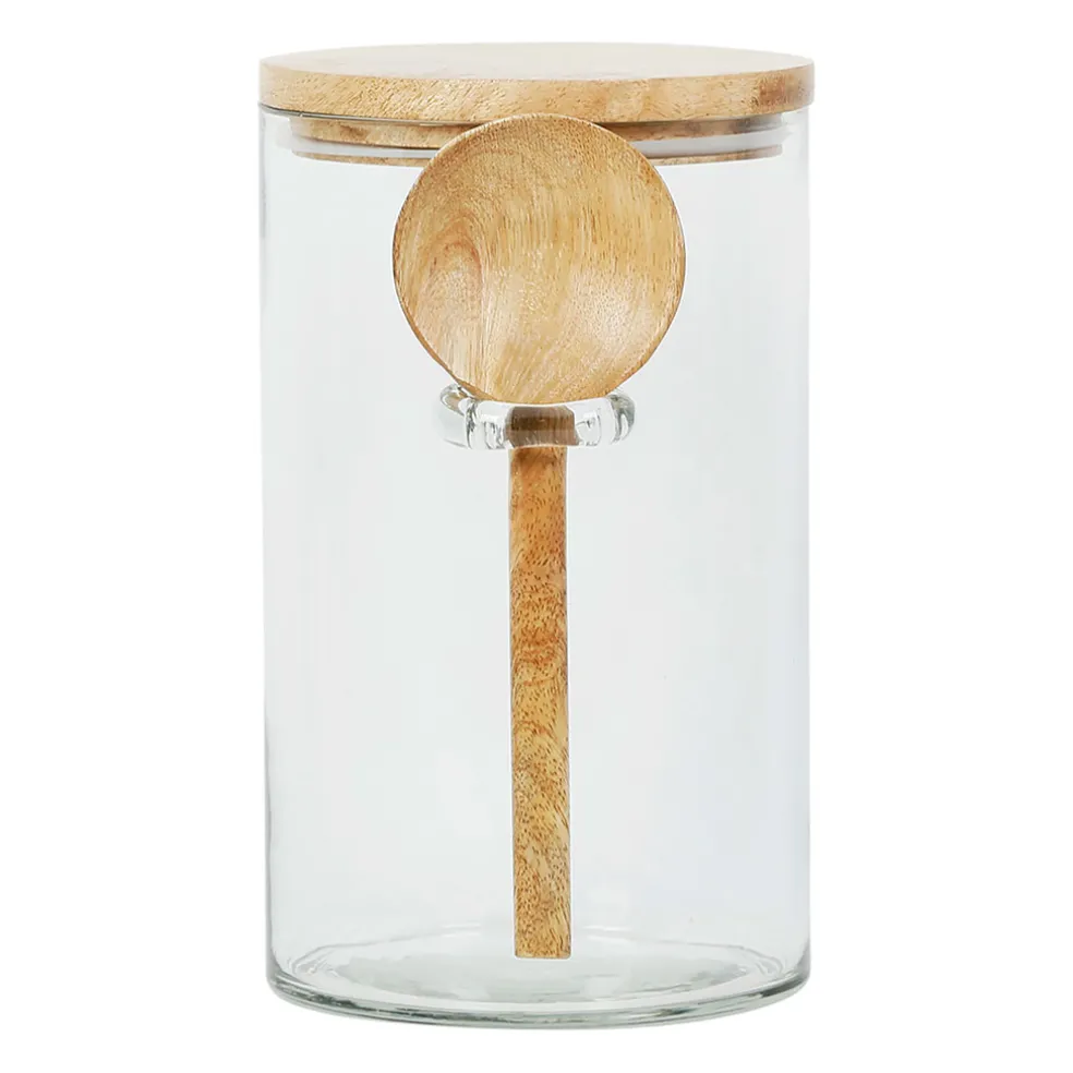 Bocal avec cuillere et couvercle de chez gaston naturel 1.8l