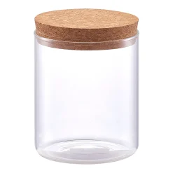 Bocal en verre avec couvercle en liège 65cl