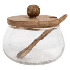 Bocal en verre et manguier naturel - Duo