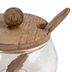 Bocal en verre et manguier naturel - Duo