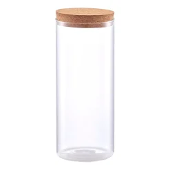 Bocal verre avec couvercle en liege 1.4l