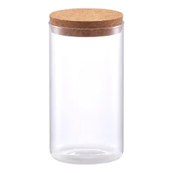 Bocal verre avec couvercle en liege 1.1l