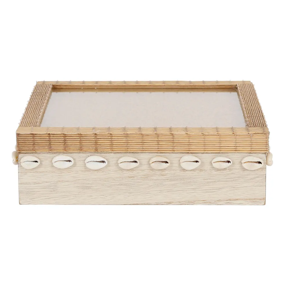 Boite à thé 9 compartiments sable et coquillages - sand