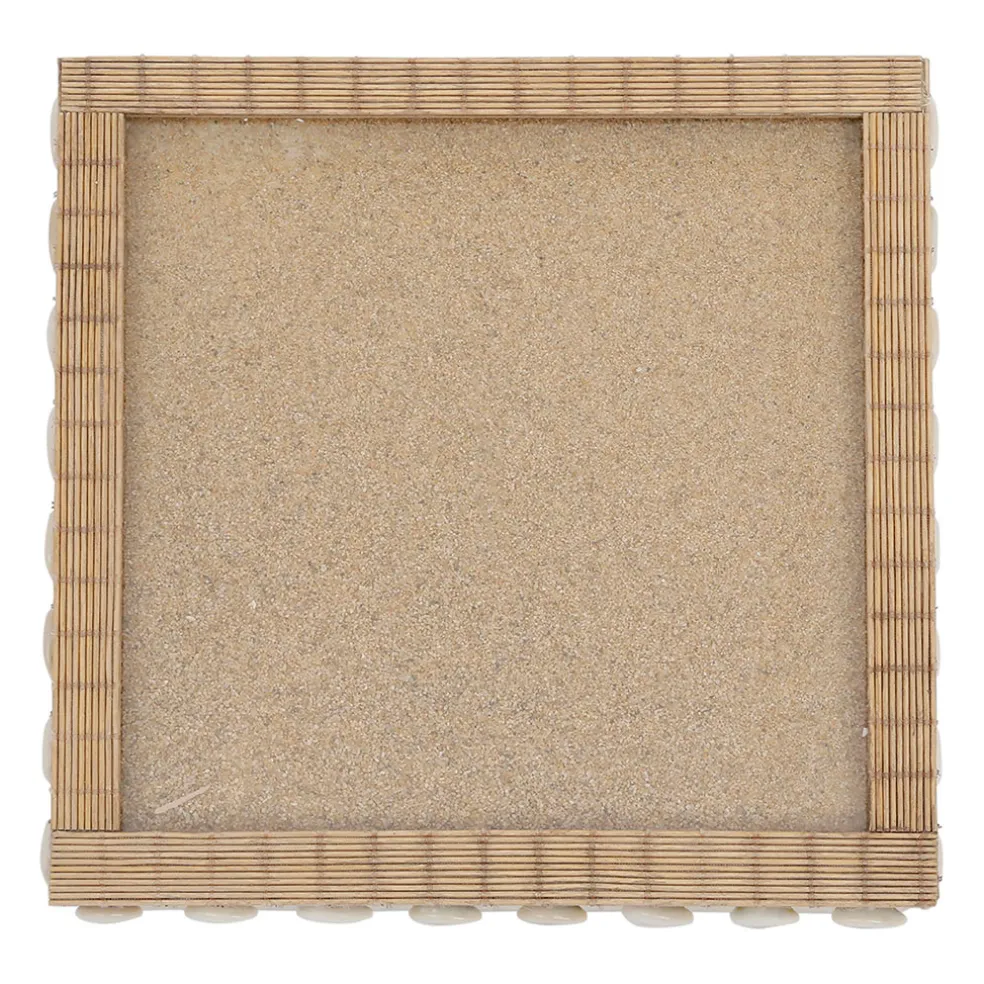 Boite à thé 9 compartiments sable et coquillages - sand