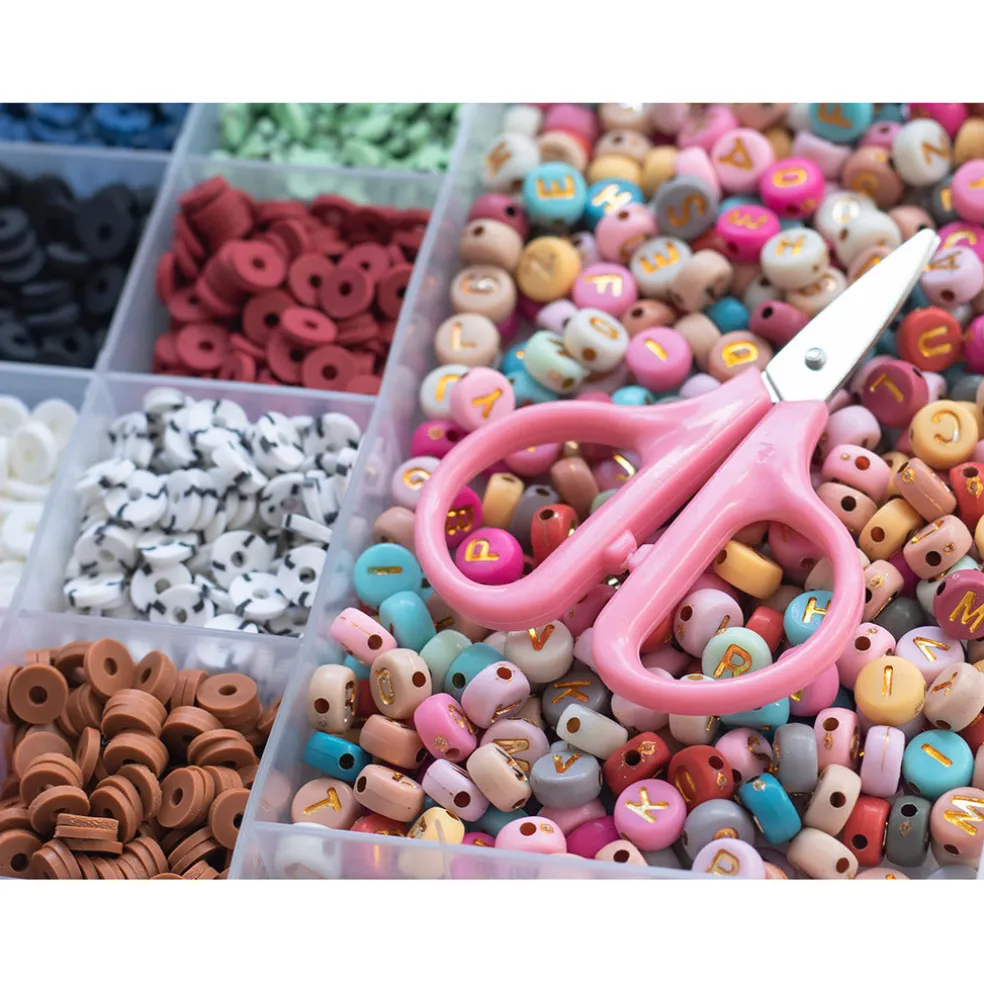 Boite de 16 couleurs nature de perles heishi 6 mm et accessoires