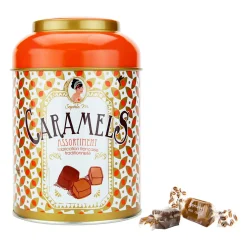 Boite métal caramels assortiment - 200gr