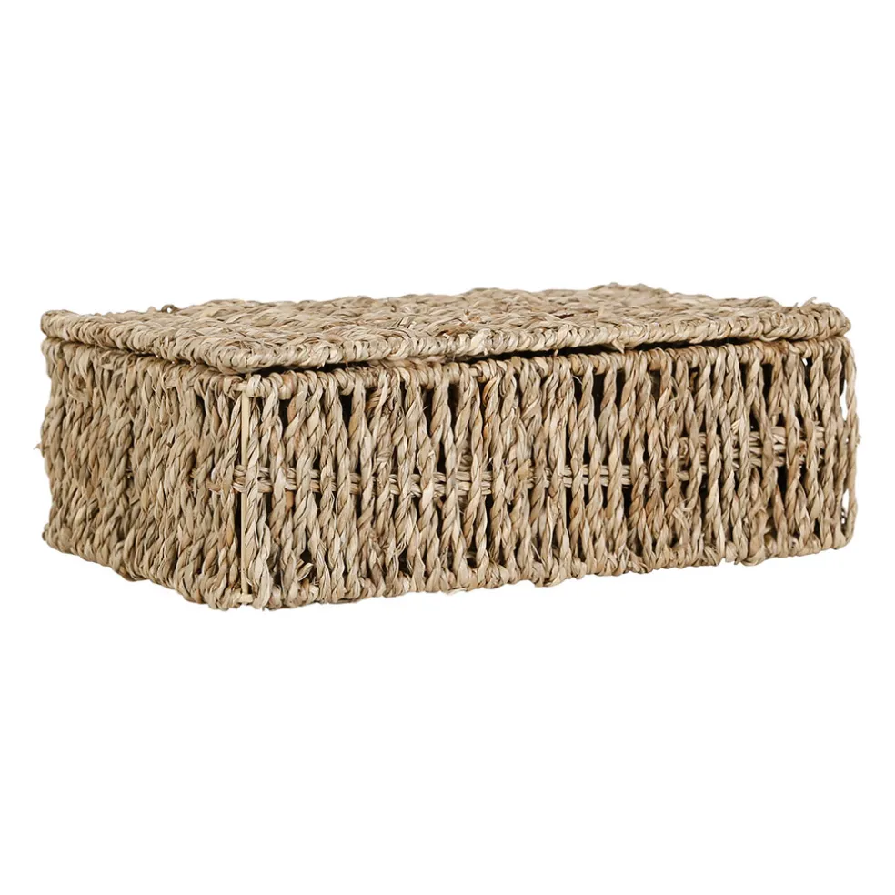 Boite the 6 compartiments borneo naturel 24.5x16xh8 cm