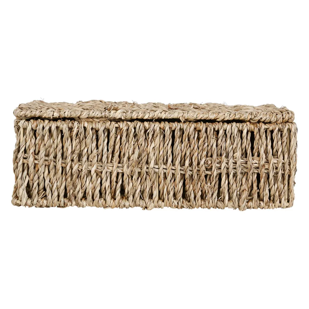 Boite the 6 compartiments borneo naturel 24.5x16xh8 cm