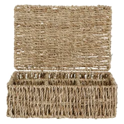 Boite the 6 compartiments borneo naturel 24.5x16xh8 cm