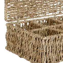 Boite the 6 compartiments borneo naturel 24.5x16xh8 cm