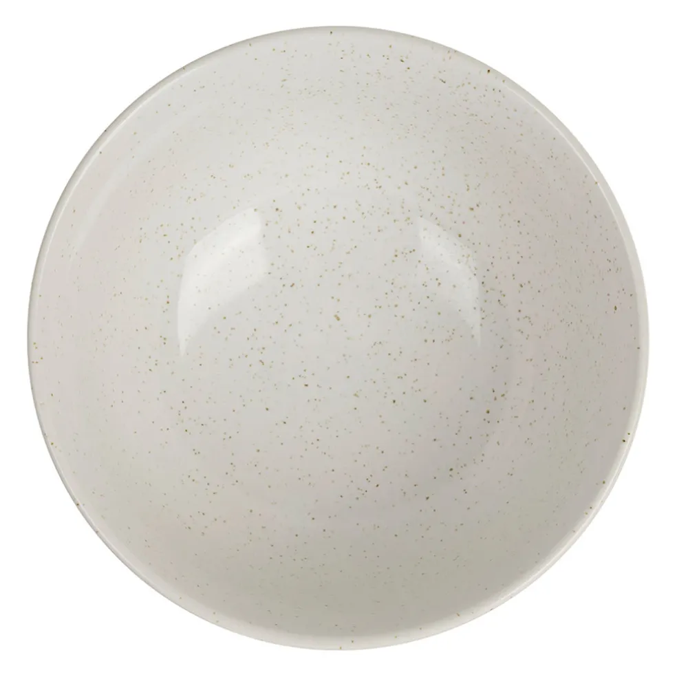 Bol amour en grès écru moucheté 70cl