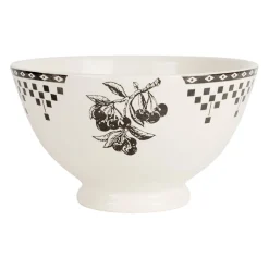 Bol en faïence anthracite 75cl - Damier