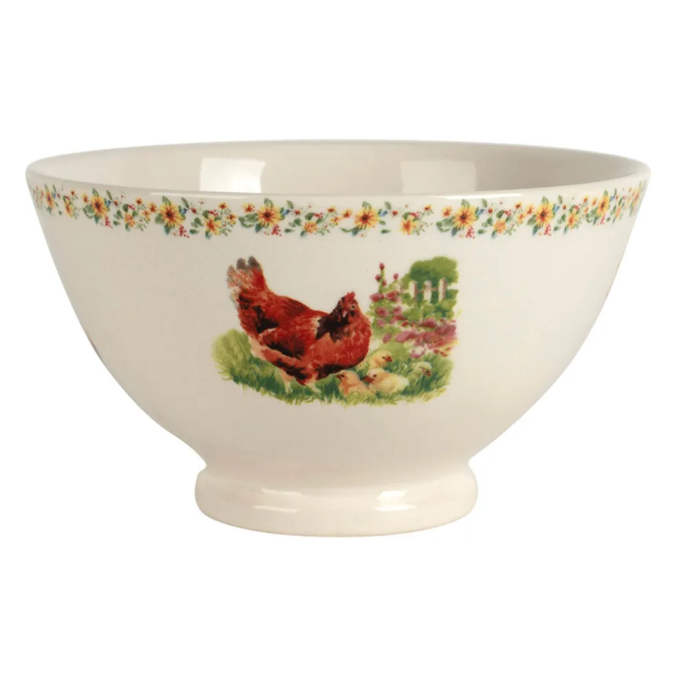 Bol en faïence poule 75cl - Collection