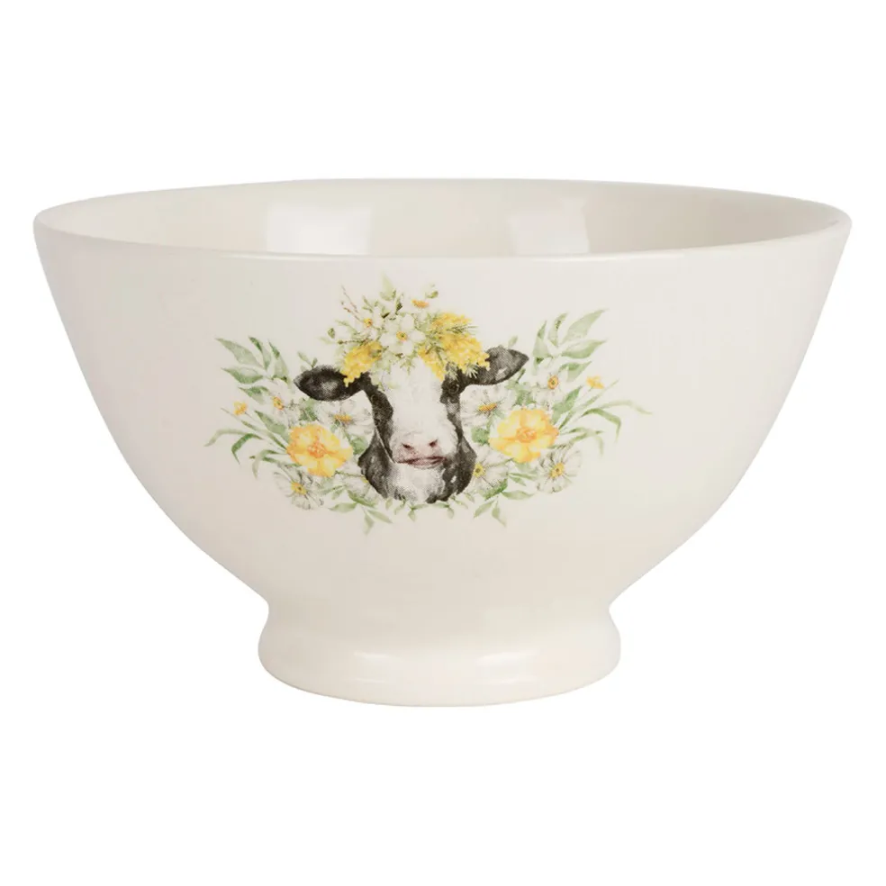 Bol en faïence vache 75cl - Collection