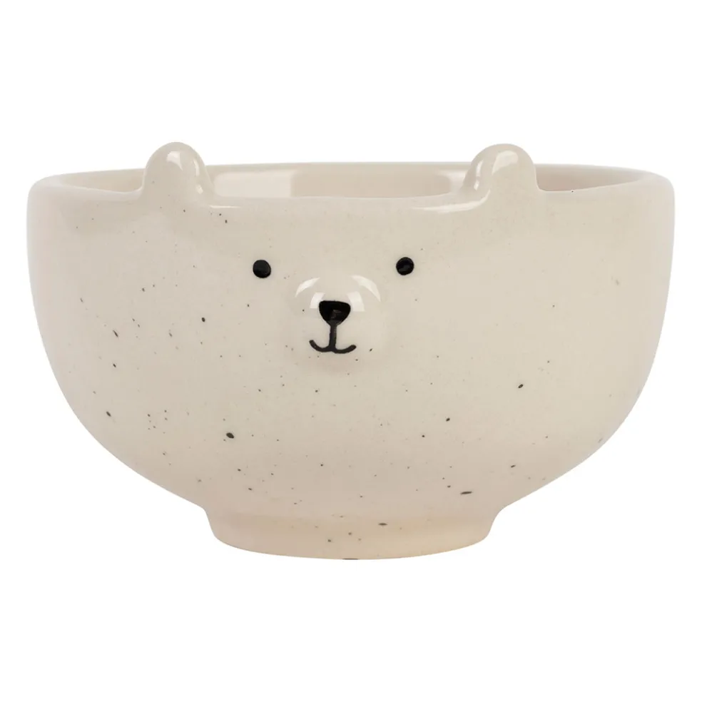 Bol en grès blanc ours 30cl - Sweetdream