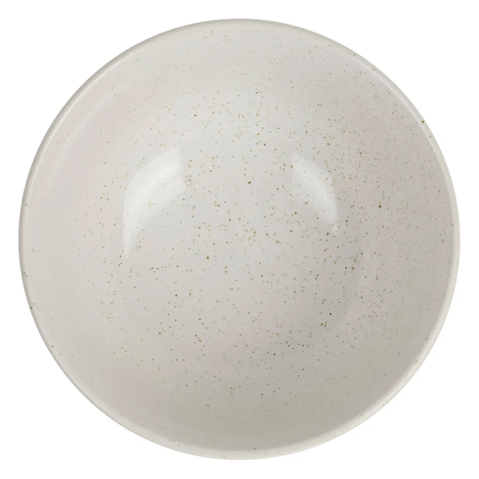 Bol papa en grès écru moucheté 70cl