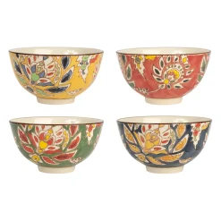 Bol x4 orchila multicolore 30cl