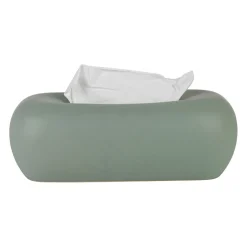 Boîte à mouchoir en grès sauge - Klosen