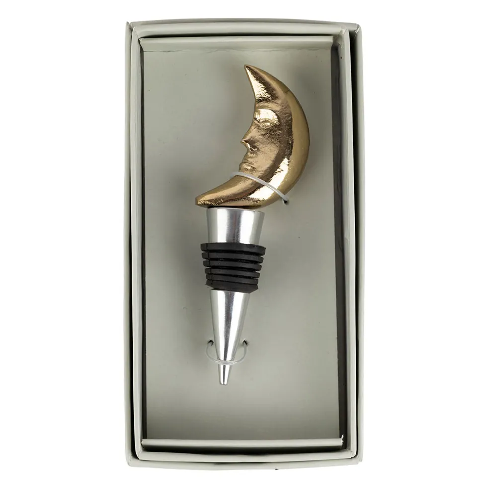 Bouchon bouteille lune doré - Tropic Étoile