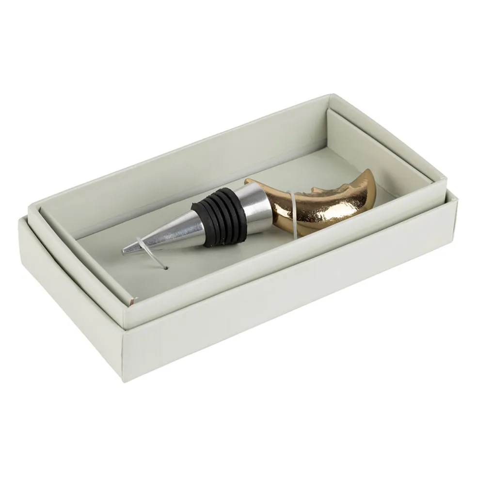 Bouchon bouteille lune doré - Tropic Étoile