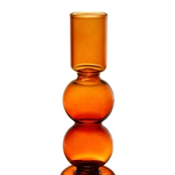 Bougeoir Aria Ambre D7.5Xh15.5cm