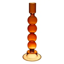 Bougeoir Aria Ambre D8Xh23.5Cm