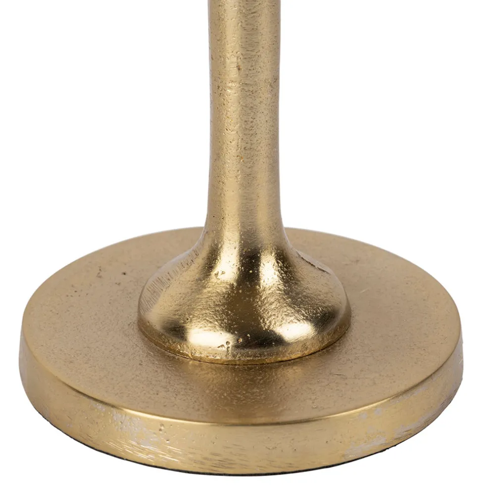 Bougeoir en aluminium doré d10xh15cm - Tropic Étoile