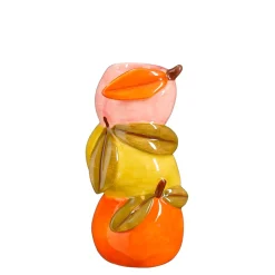 Bougeoir en dolomite jaune h12cm