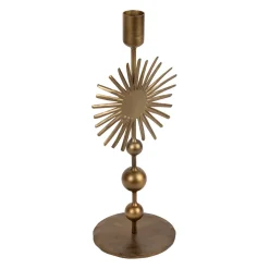 Bougeoir en fer mordoré h30cm - Soleil