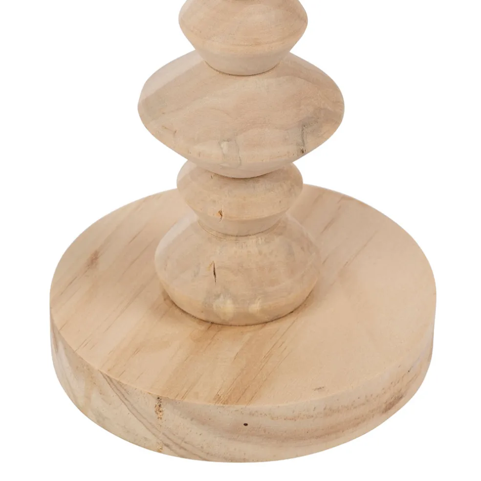Bougeoir en pin naturel h33.5cm - Boise