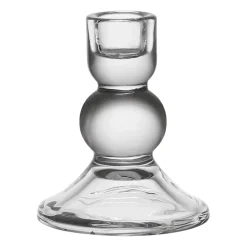 Bougeoir en verre h10cm - Alphe
