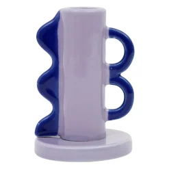 Bougeoir nude et vert en grès - funny