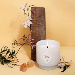 Bougie Bijou Bracelet Or bille noire Fleur de thé 45h