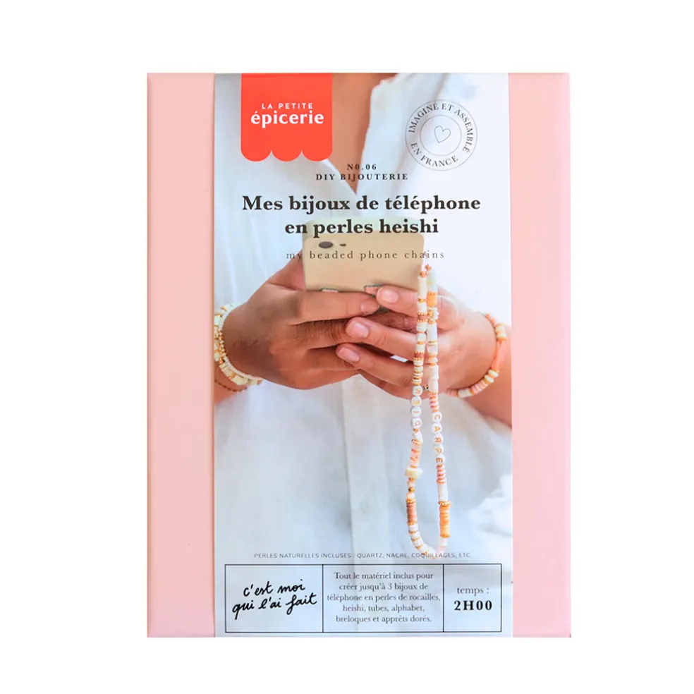 Bougie diy mes bijoux de téléphone en perles heishi