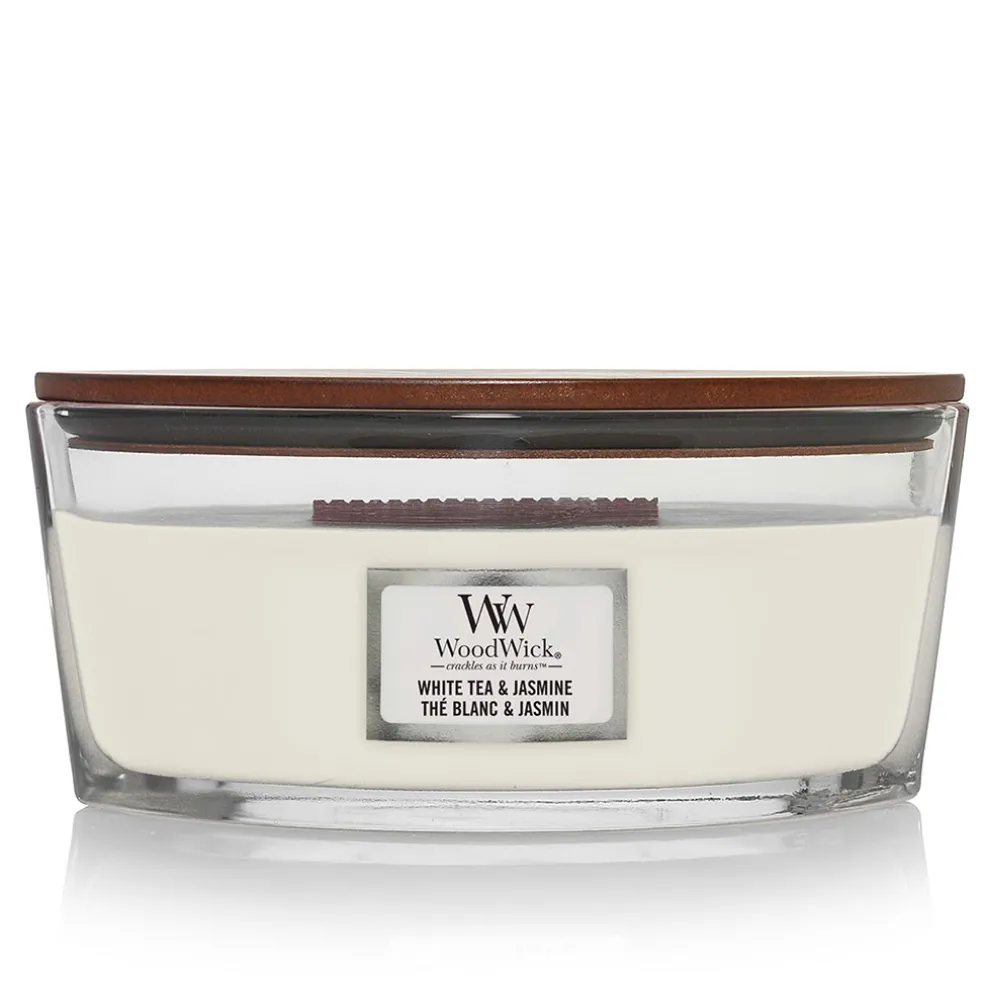 Bougie ellipse parfumée Thé blanc et Jasmin