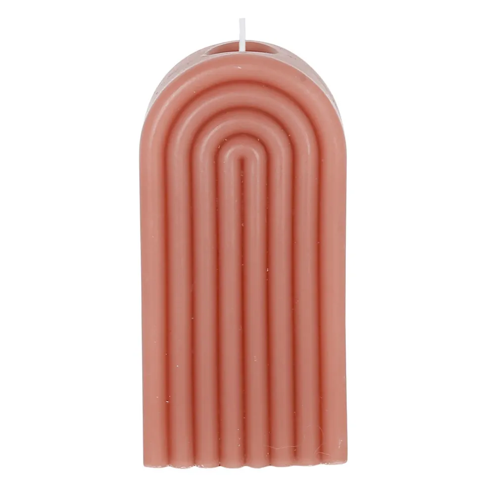 Bougie en cire rose poudre - Funny