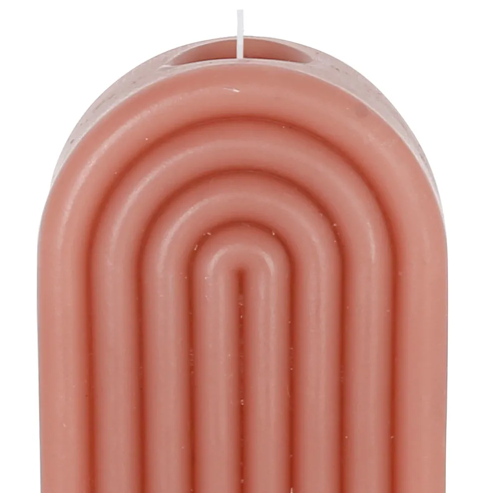 Bougie en cire rose poudre - Funny