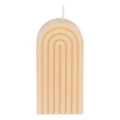 Bougie en paraffine beige - Funny