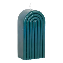 Bougie en paraffine et verre vert foncé - Funny