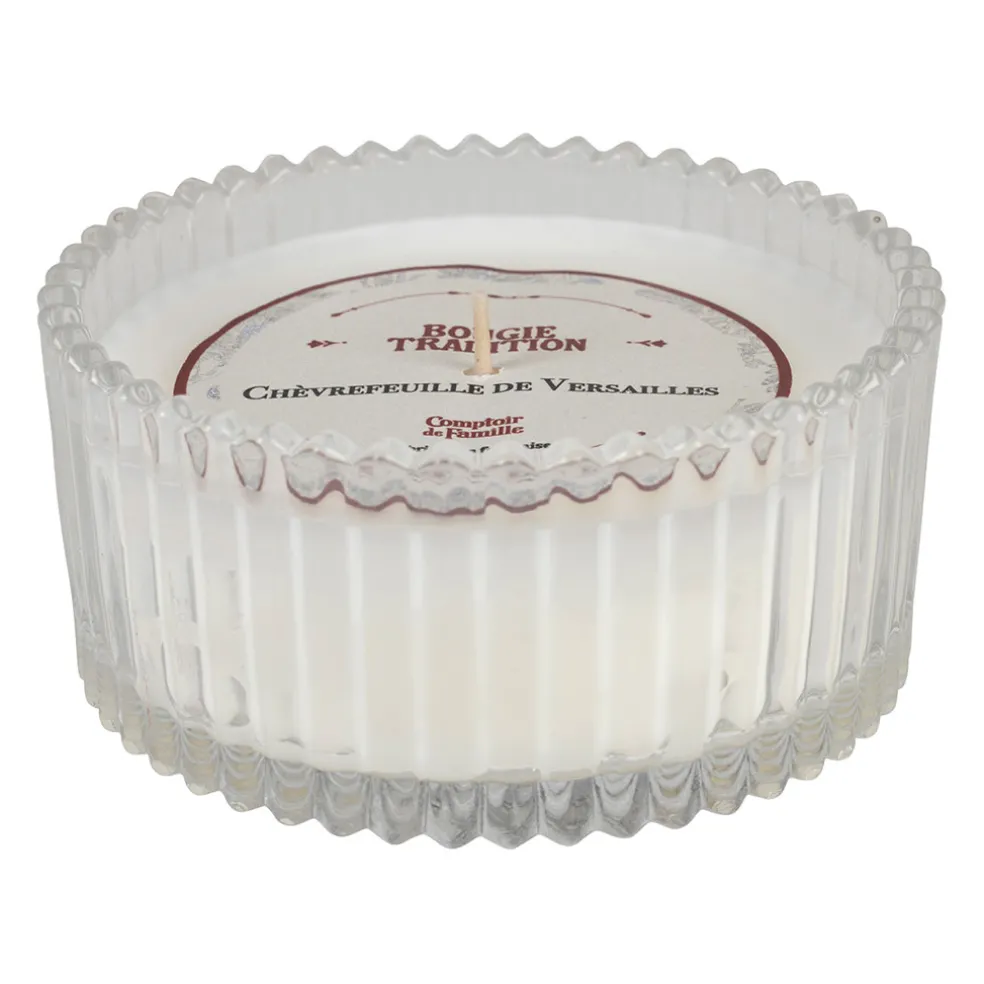 Bougie en verre parfumée chèvrefeuille - Tradition